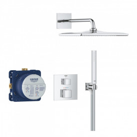 Душова система прихованого монтажу Grohe Grohtherm Cube з Rainshower Mono 310 Cube хром 34868000