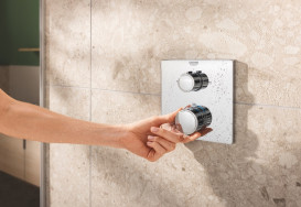Душова система прихованого монтажу Grohe Grohtherm з Rainshower Mono 310 Cube хром 34870000