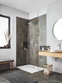 Душевая система скрытого монтажа Grohe Grohtherm с верхним душем Tempesta 250 Cube хром 1039950000