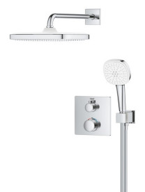 Душова система прихованого монтажу Grohe Grohtherm з верхнім душем Tempesta 250 Cube хром 1039950000