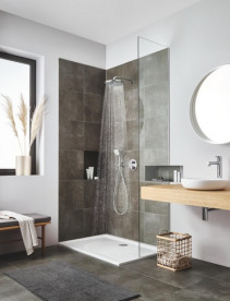 Душевая система скрытого монтажа Grohe Grohtherm с верхним душем Tempesta 250 хром 1039960000