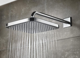 Душевая система скрытого монтажа Grohe Eurocube с верхним душем Tempesta 250 Cube хром UA26417SC0