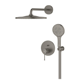 Душова система прихованого монтажу Grohe Essence із Rainshower Mono 310 графіт темний матовий 25287AL0