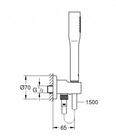 Душова система прихованого монтажу Grohe Grohtherm SmartControl + Rainshower Duo 360 з верхнім і ручним душем хром 3470500A