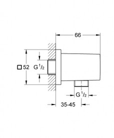 Душова система прихованого монтажу Grohe Grohtherm SmartControl + Rainshower 310 SmartActive Cube з верхнім і ручним душем хром UA3470600A