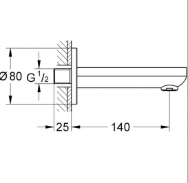 Душова система прихованого монтажу Grohe Grohtherm SmartControl + Tempesta 250 з верхнім і ручним душем хром 26416SC2
