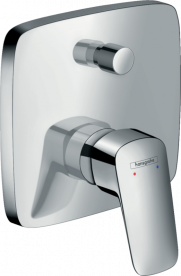 Душова система прихованого монтажу Hansgrohe Logis з верхнім душем Croma Select E 180 хром 20200003