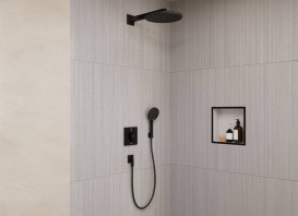 Душевая система скрытого монтажа Hansgrohe Raindance Alive S 300 1jet черный матовый 24630670