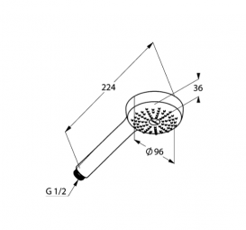Душевая система скрытого монтажа Kludi Pure&Easy с верхним и ручным душем хром 376400565