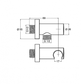 Душевая система скрытого монтажа Kludi Pure&Easy с верхним и ручным душем хром 376400565