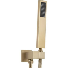 Душевая система скрытого монтажа Rea Davis с термостатом матовое золото REA-P6358