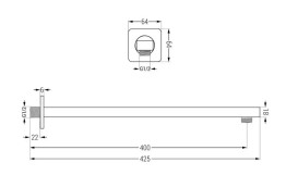 Душевая система скрытого монтажа Rea Brito с термостатом хром REA-P0801KPL-D