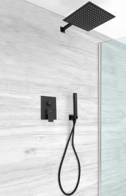 Душевая система скрытого монтажа Rea Fenix со смесителем черный REA-P6920