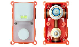 Душевая система скрытого монтажа Rea Lungo со смесителем черный глянцевый REA-P4420