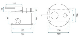 Душевая система скрытого монтажа Rea Lungo со смесителем черный глянцевый REA-P4420