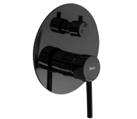 Душевая система скрытого монтажа Rea Lungo со смесителем черный глянцевый REA-P4420