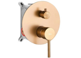 Душевая система скрытого монтажа Rea Lungo со смесителем матовая медь REA-P8810