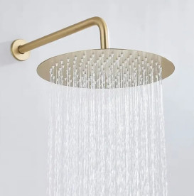 Душевая система скрытого монтажа Rea Ontario со смесителем матовое золото REA-P5502