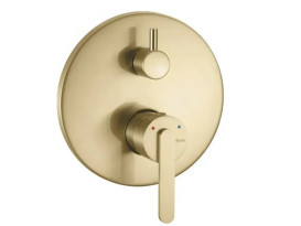 Душевая система скрытого монтажа Rea Ontario со смесителем матовое золото REA-P5502