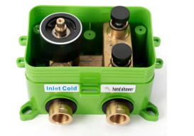 Душова система прихованого монтажу Rea Verso із змішувачем матове золото REA-P9150