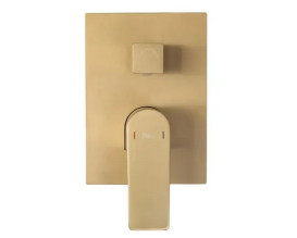 Душевая система скрытого монтажа Rea Moby со смесителем матовое золото REA-P2403