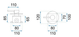 Душова система прихованого монтажу Rea Lugano із змішувачем чорний REA-P9301