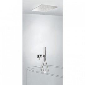 Душевая система скрытого монтажа Tres 3V с наполнительным клапаном и сливом для ванны хром 21027307