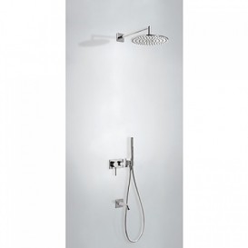 Душевая система скрытого монтажа Tres 3V с изливом для ванны хром 21027313