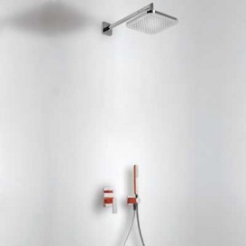 Душова система прихованого монтажу Tres Loft colors червоний/хром 20018002RO