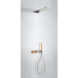 Душова система прихованого монтажу Tres Block System colors термостатична помаранчевий/хром 20735202NA