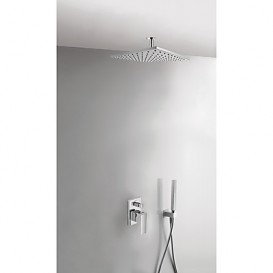 Душевая система скрытого монтажа Tres Cuadro Tres с однорычажным смесителем хром 00618080