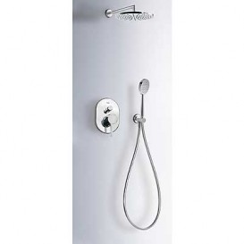 Душевая система Tres Alplus с верхним и ручным душем хром 20318002