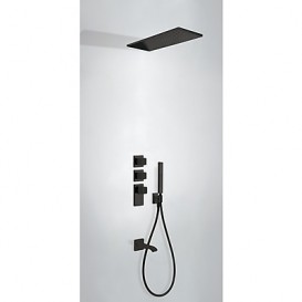Душова система Tres Block System colors термостатична чорний матовий 20625301NM