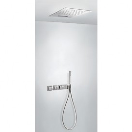 Душевая система Tres Block System термостатическая с верхним и ручным душем хром 20725303