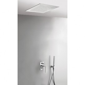 Душевая система Tres Cuadro Tres с верхним и ручным душем хром 00698001