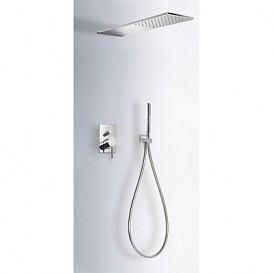 Душова система Tres Max-Tres з верхнім і ручним душем хром 06251601