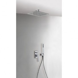 Душевая система Tres Slim-Tres с верхним и ручным душем хром 20218080