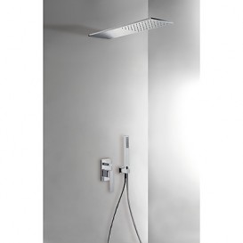 Душевая система Tres Slim-Tres с верхним и ручным душем хром 20218003
