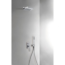 Душова система Tres Slim-Tres з верхнім і ручним душем хром 20218005