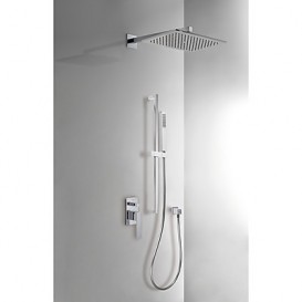 Душевая система Tres Slim-Tres с верхним и ручным душем хром 20218007