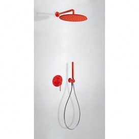 Душова система Tres Study colors з верхнім і ручним душем червоний 26298091TRO