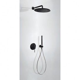 Душевая система Tres Study colors с верхним и ручным душем черный 26298091TNE