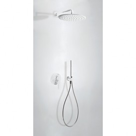 Душова система Tres Study colors з верхнім і ручним душем білий 26298091TBL