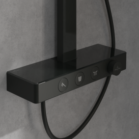 Душевая система Villeroy & Boch Infinity Showers с термостатом черный матовый TVS110004000K5