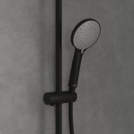 Душевая система Villeroy & Boch Universal Showers с термостатом матовый черный TVS109002000K5