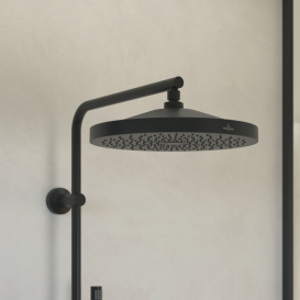 Душева система Villeroy & Boch Universal Showers із термостатом матовий чорний TVS000031000K5