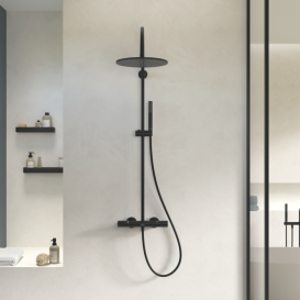 Душевая система Villeroy & Boch Universal Showers с термостатом матовый черный TVS000033000K5