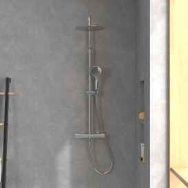 Душева система Villeroy & Boch Verve Showers із термостатом хром TVS10900500061