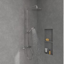 Душева система Villeroy & Boch Verve Showers із термостатом хром TVS10900500061