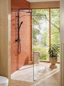 Душевая система Villeroy & Boch Verve Showers с термостатом матовый черный TVS109005000K5